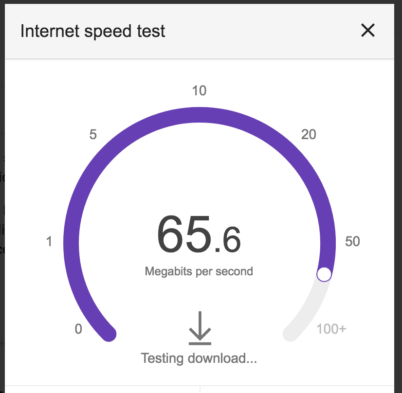 speed results